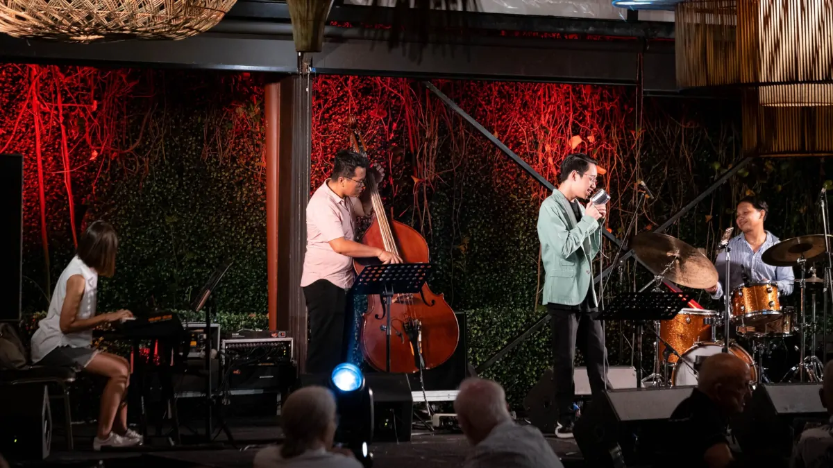 Ubud Village Jazz Festival live music Bali outdoor concert 2026