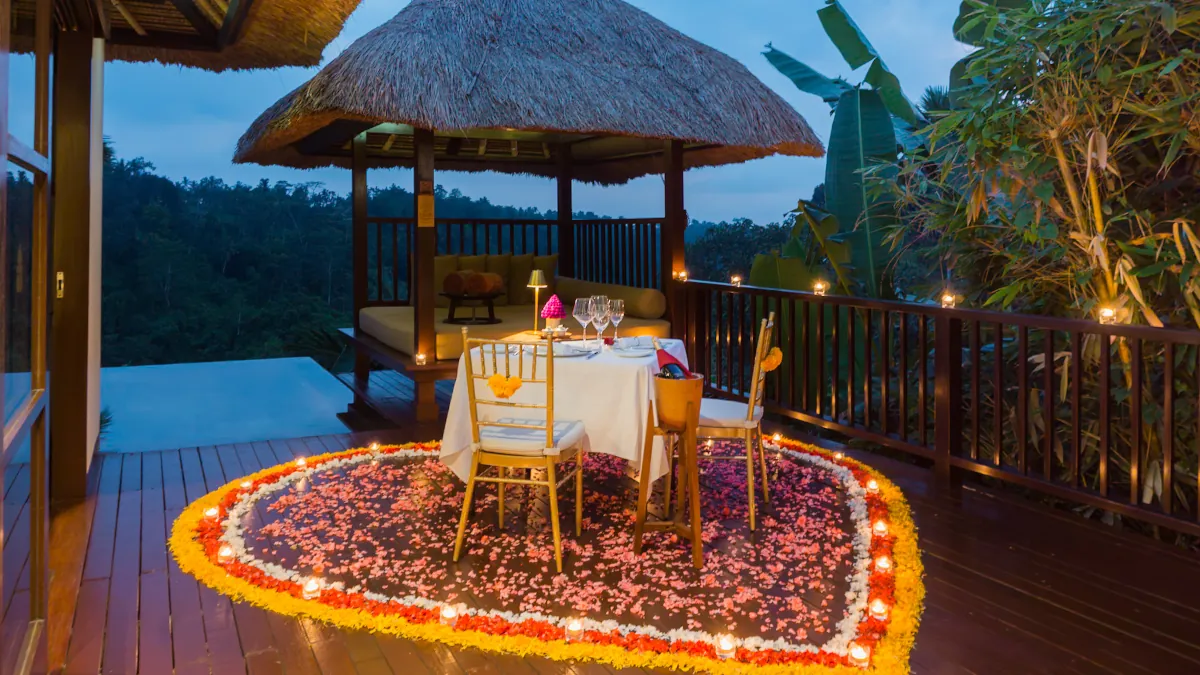 Luxury jungle dining experience at Hanging Gardens of Bali
