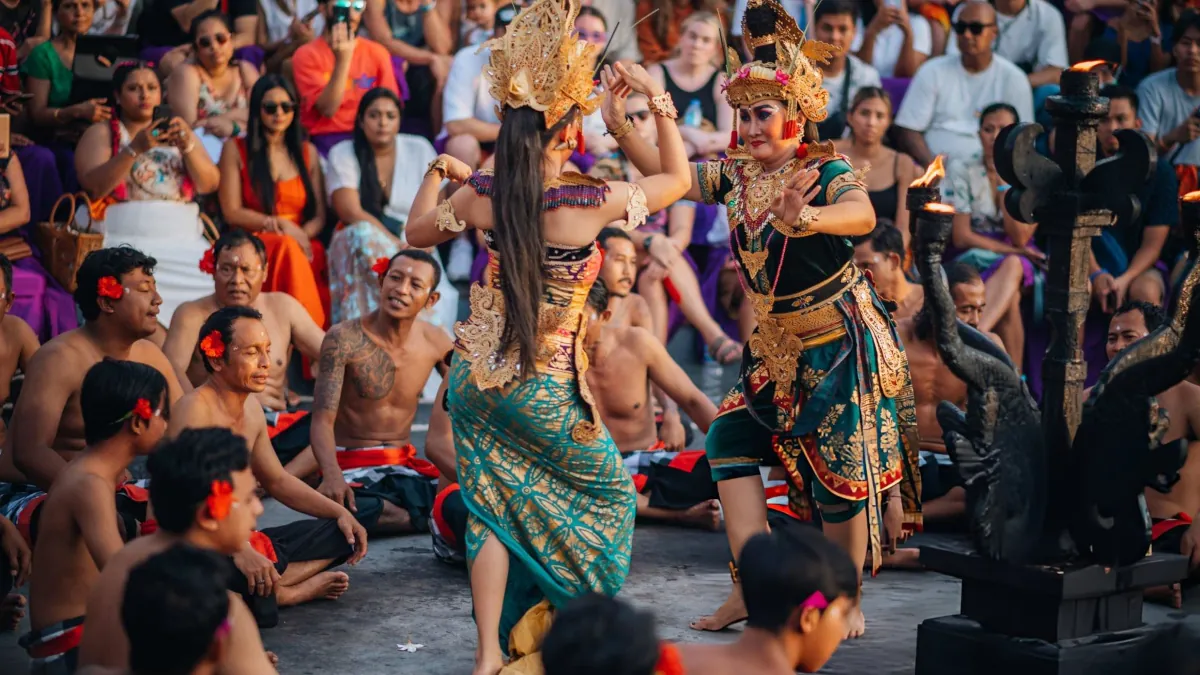 Traditional Balinese dance performance during the Bali Arts Festival